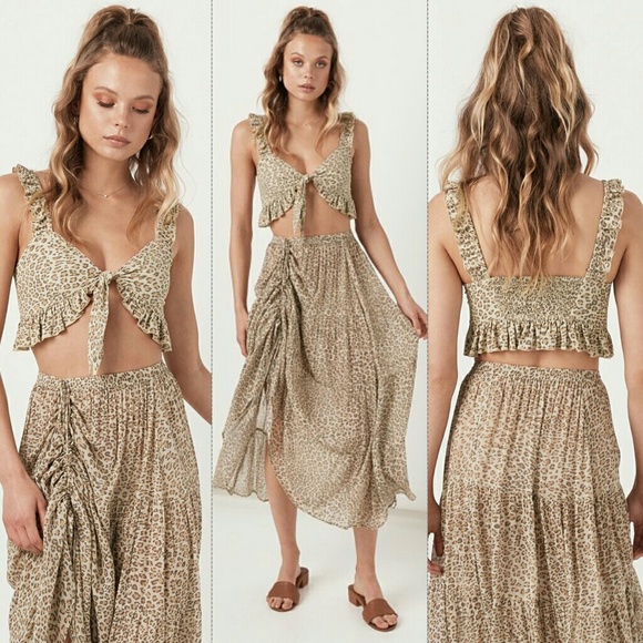 New spell designs frankie crop top cheetah S gypsy - Picture 5 of 14